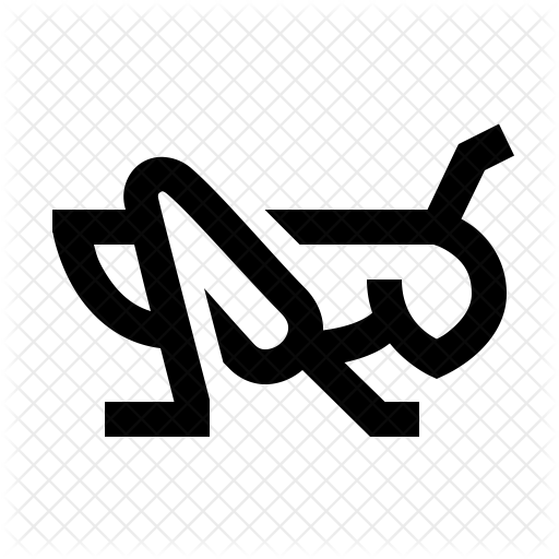 Grasshopper Icon - Calligraphy (512x512)