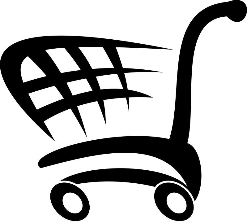 Door Bell Cliparts 13, Buy Clip Art - Shopping Cart Shower Curtain (799x720)