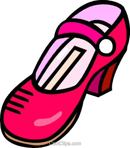 Senhoras Vestido Sapato Livre De Direitos Vetores Clip - Clip Art (423x480)
