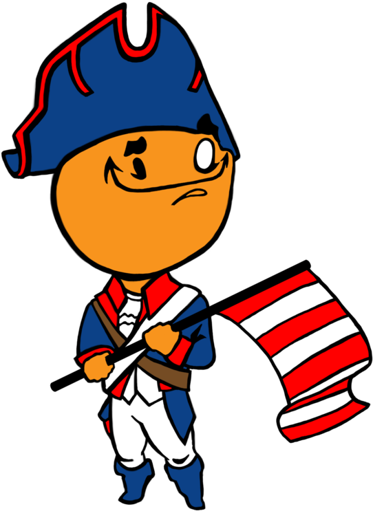 Kwak Chibi Patriot With Flag By Kwakedoutproductions - Chibi Patriot (800x884)