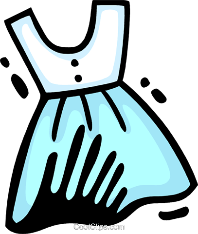Vestidos Livre De Direitos Vetores Clip Art Ilustração - Vestidos Livre De Direitos Vetores Clip Art Ilustração (407x480)
