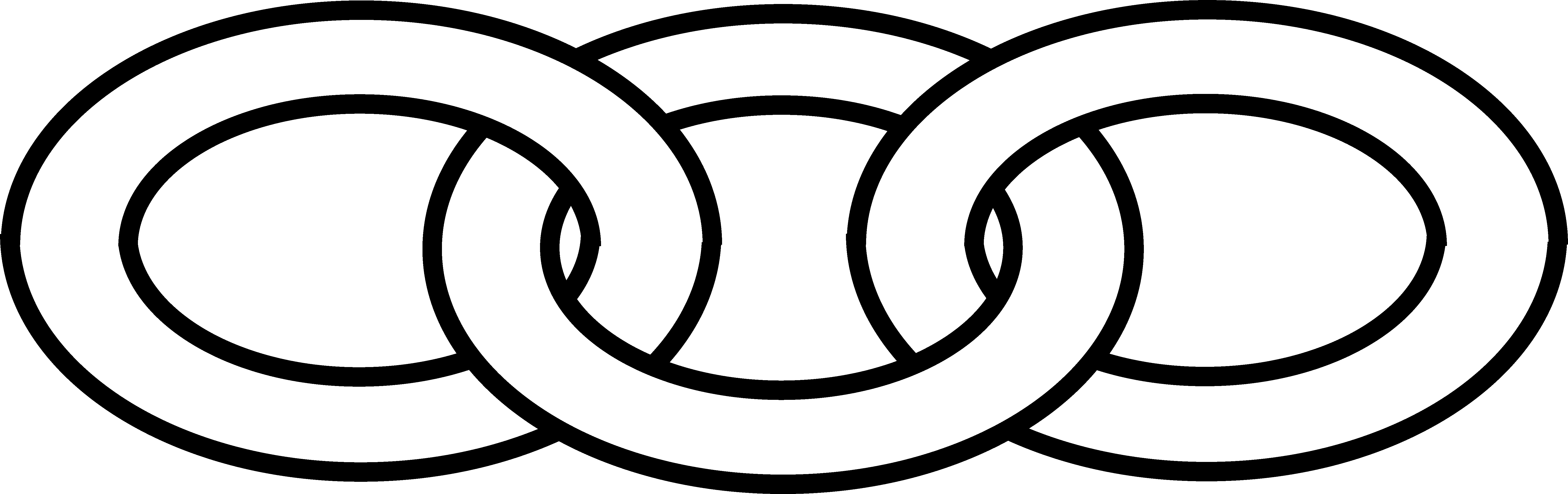 Chain Clip Art Free - 3 Chain Link Png (6684x2109)