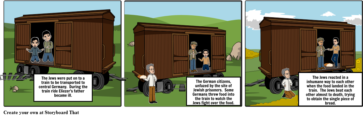 Night - Train Scene - Cartoon (1164x385)