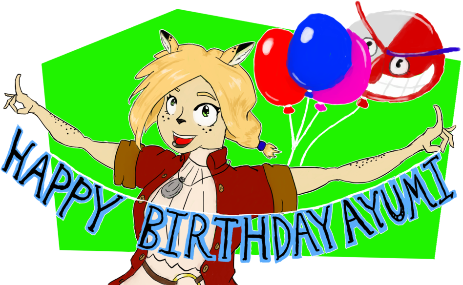Happy Birthday By Catflail - Digital Art (1024x640)