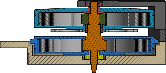 Un Double Barillet Monté En Vertical Sur Un Même Axe - Illustration (568x250)