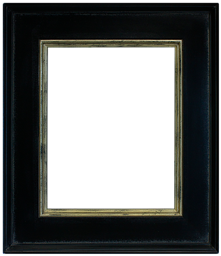 The Classic In Black W/ Silver - Contemporary Picture Frames (355x412)