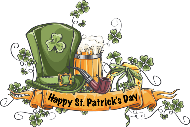 Happy St Pats Day Banner Clipart - Happy Mothers Day Cards (640x429)