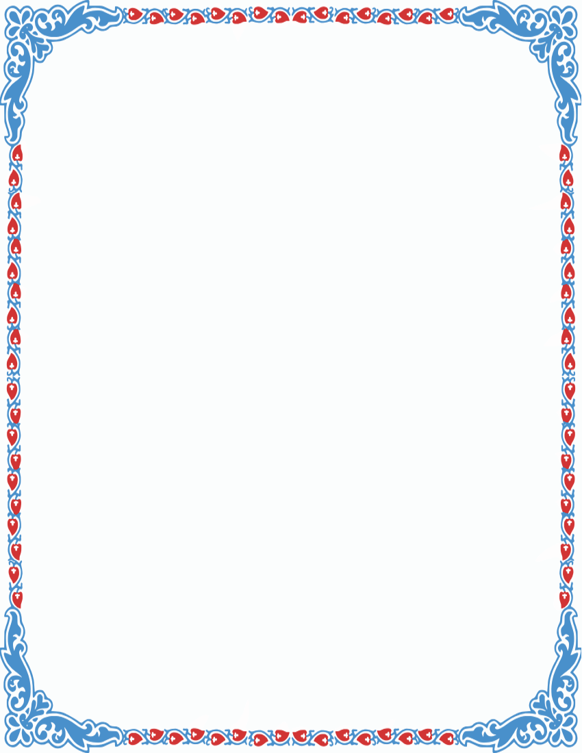 Image Result For Pretty Color Page Borders Clip Art - Wedding Invitations Borders Png (850x1100)