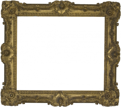 Classic Antique Table Picture Frames Png Images - Antique Painting Frame Png (400x355)