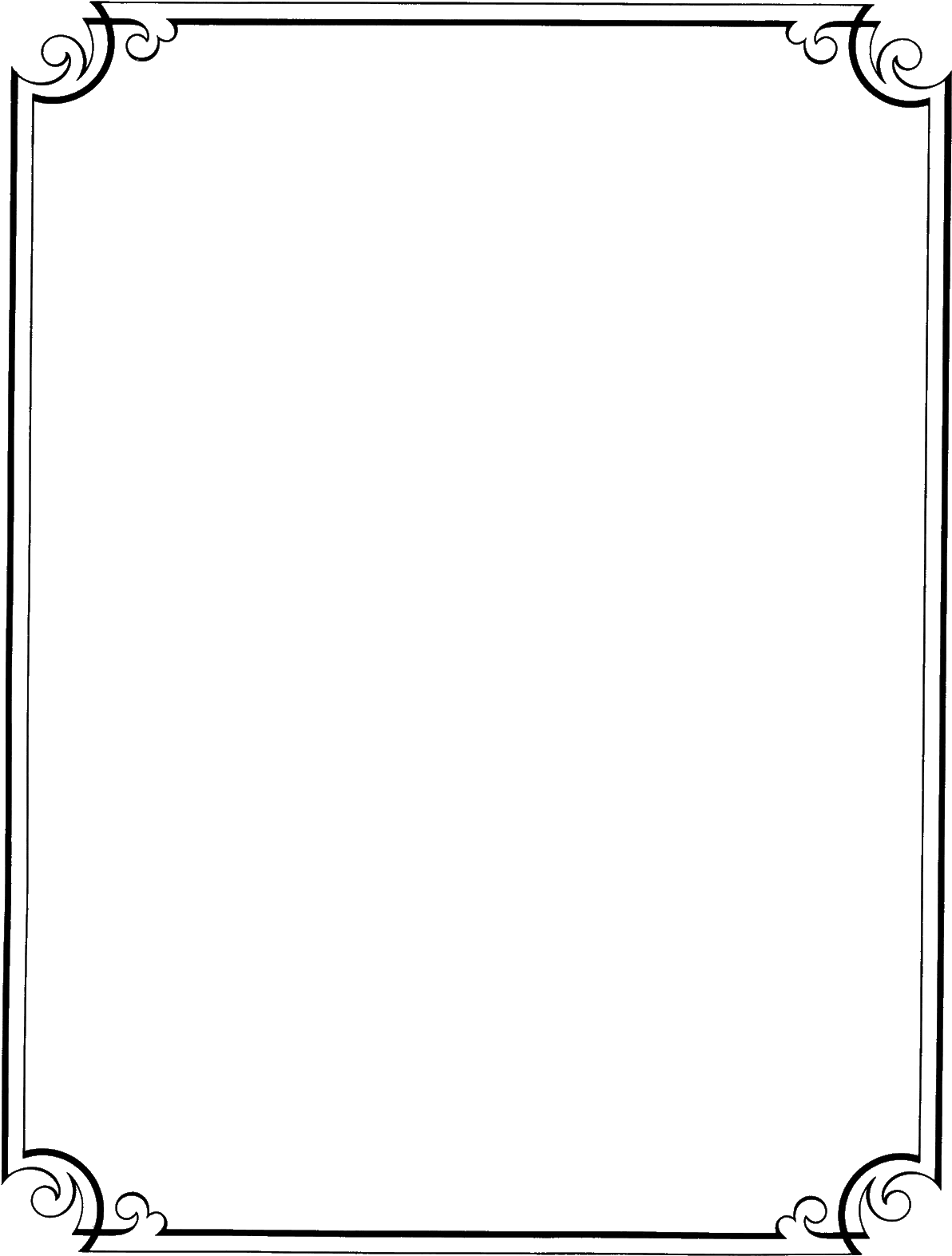 Fancy Page Borders - Double Banjo Bluegrass Spectacular (1221x1600)