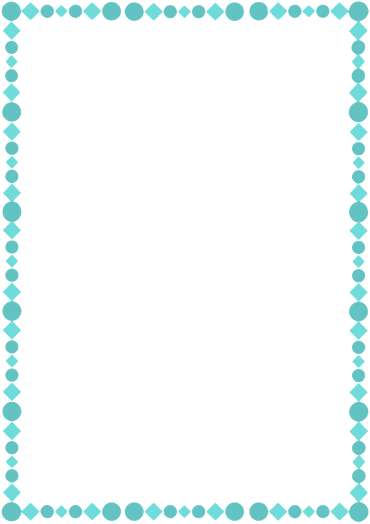 A4 Teal Page Border By Whimsinkal On Deviantart - Apple Certificate Of Incorporation (751x1063)
