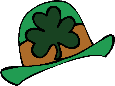 St Patricks Day Hat Clipart (490x374)