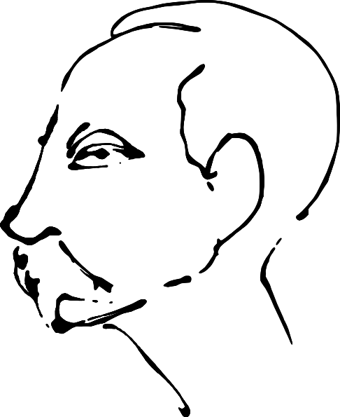 Cartoon Head Side View (486x595)