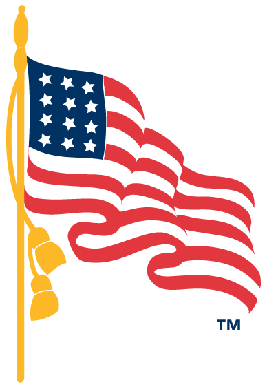 Flag Logos Rh Logolynx Com Us Flag Logos Free Download - American Flag On Pole (388x565)