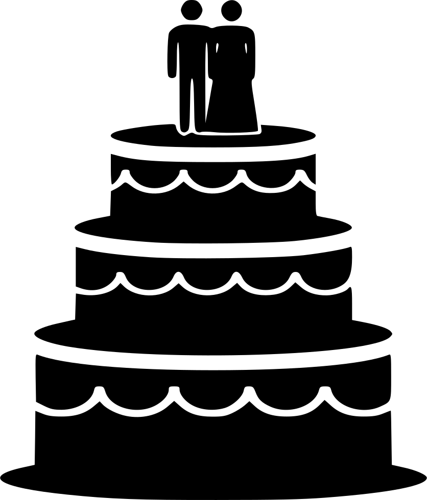 Biscuit Cake Food Pastry Sweetness Groom Bride Comments - Wedding Cake Icon Png (836x980)