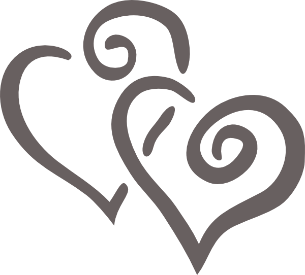 Purple Hearts - Hearts Clip Art (600x542)