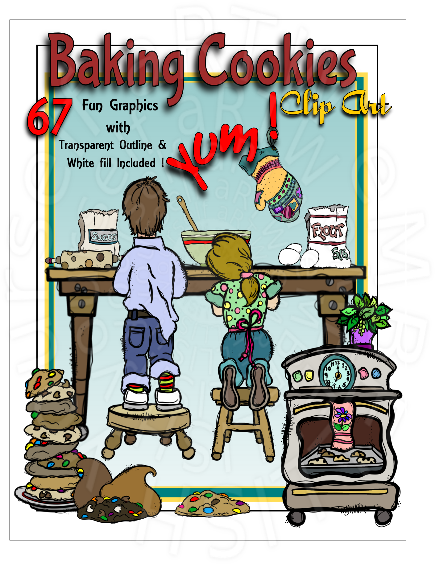 Kids Helping Around The House Clip Art Created By Rz - Cartoon (1530x1954)