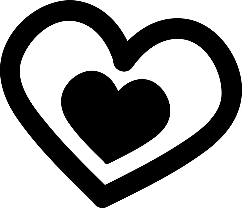 Png File Svg - Heart Hand Drawn Black And White Png (980x843)