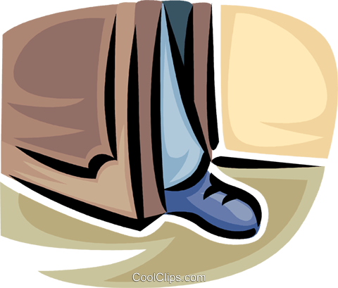 Free Foot Clips - Foot In The Door Clipart (480x409)