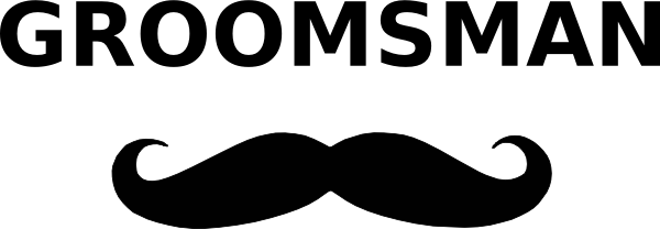 Groom Clipart Groomsmen - Groomsmen Clip Art (600x208)