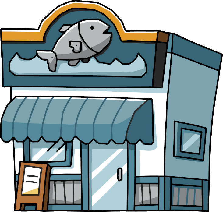 Market Clipart Fish Market - Fish Market Clip Art (732x696)