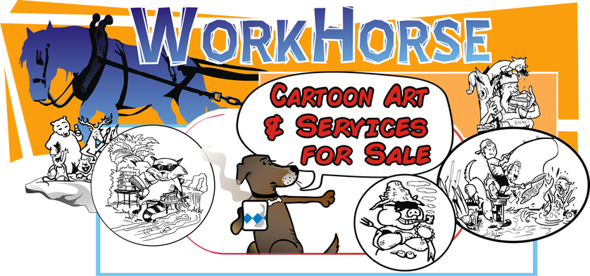Here At Workhorse, While We Do Take Our Work Seriously - Cartoon (838x393)
