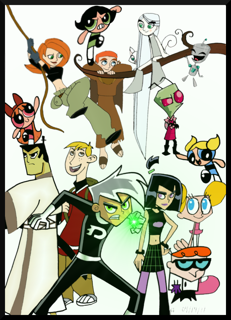 Some Favorite Cartoon Heroes By Humanstick - Cartoon (738x1020)