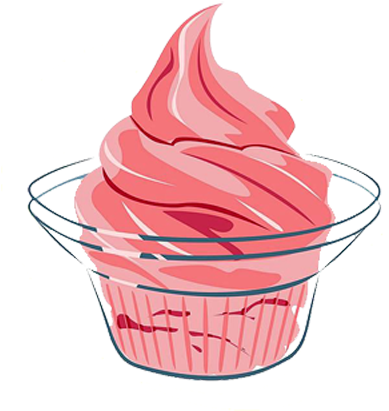 Elegant Frozen Yogurt Clip Art Cartoon Yogurt Keywords - Frozen Yogurt (400x413)