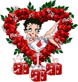 Betty Boop Screensavers - Betty Boop Christmas (350x350)