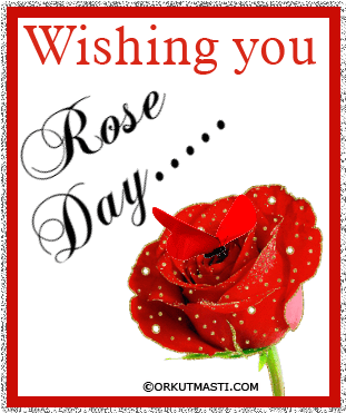 Wishing You Rose Day Glitter - Feb 7 Rose Day (335x389)