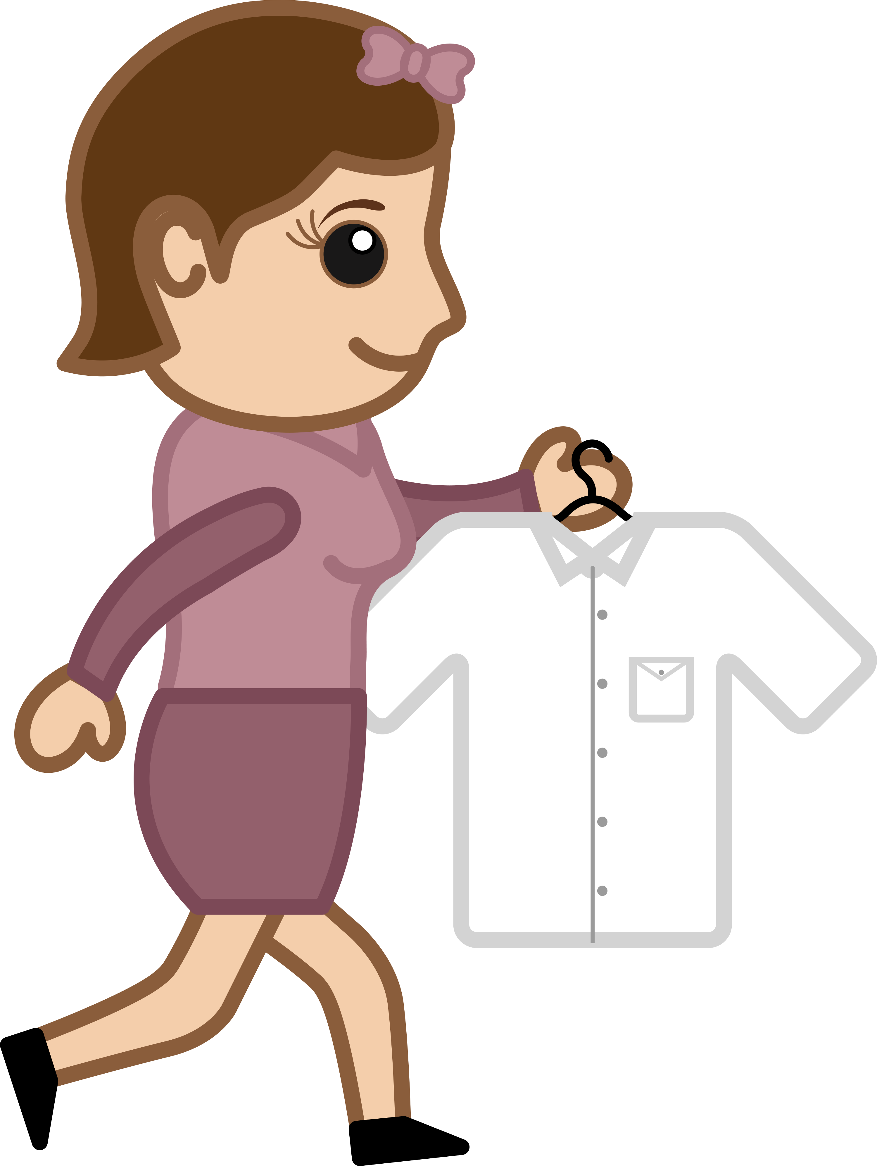 Shelleysscribbles Going To Iron A Shirt Vector Character - Plastic Money For Shopping (3000x3988)