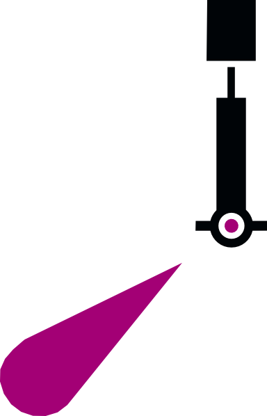 Free Vector Nchart Symbol Int Lighted Beacon Green - Clip Art (384x598)