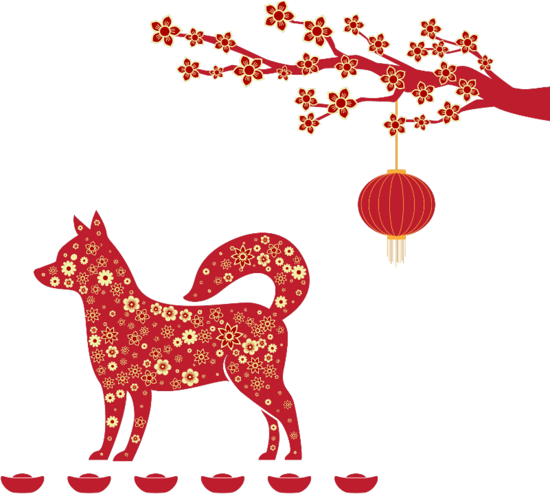 Happy Year Of The Earth Dog Happy, - Feng Shui (800x754)