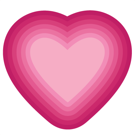 Nested Heart Svg Cutting File Valentine Svg Cut Files - Scalable Vector Graphics (432x432)