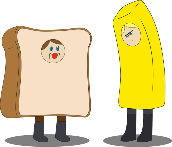 Bread N Butter By Neighpalm - Cartoon (600x513)