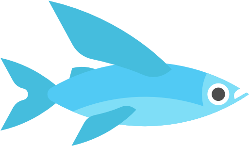 Flying Fish Fin Flight Clip Art - Aquarium (512x512)