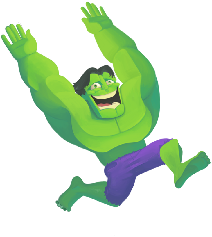 Hulk Clipart Happy - Happy Hulk Png (900x862)