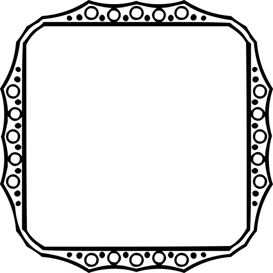 Square Black Frame Png - Ya Allah Design Vector (894x894)