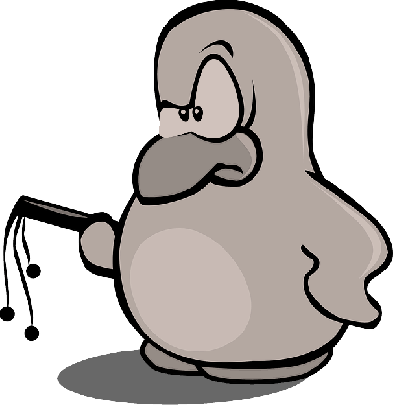 Animals, Tux, Penguin, Cartoon, Birds, Bird, Manager - Get To Work Penguin Tile Coaster (800x825)