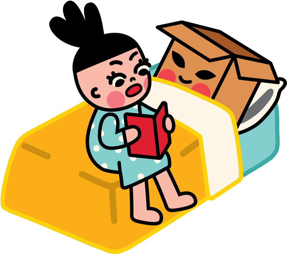 Facebook Stickers Box Girl - Cute Stickers For Facebook Gif (1000x1000)