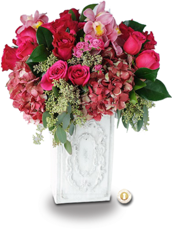 Rich Romance Romantic Garden - Garden Roses (400x493)
