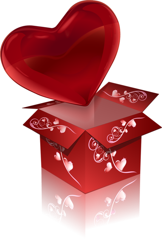 Romance Love Heart - Clip Art (543x800)