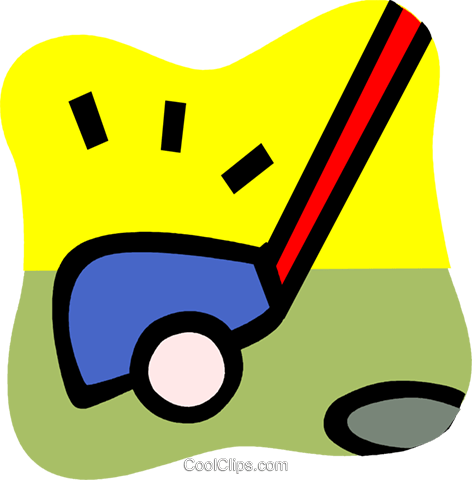 Golf Vector Clipart Of A Golf Club And Golfball - Golf Vector Clipart Of A Golf Club And Golfball (472x480)