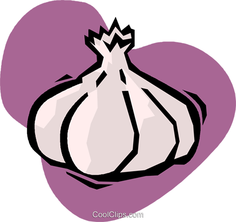 Garlic Cloves Royalty Free Vector Clip Art Illustration - Garlic Cloves Royalty Free Vector Clip Art Illustration (480x451)