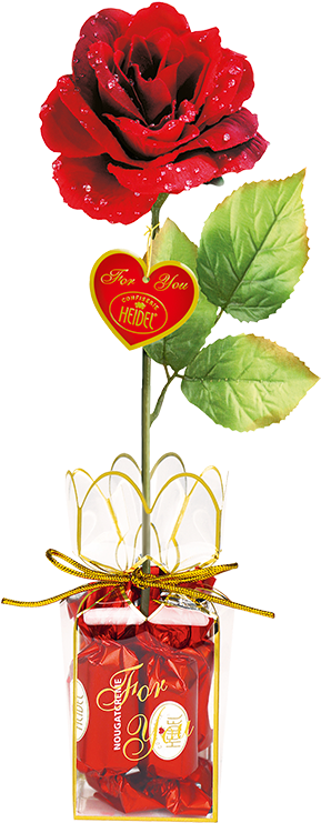 Red Rose - Heidel Rote Rose Für Dich Mit Schokoladenkugeln, 75g (750x750)