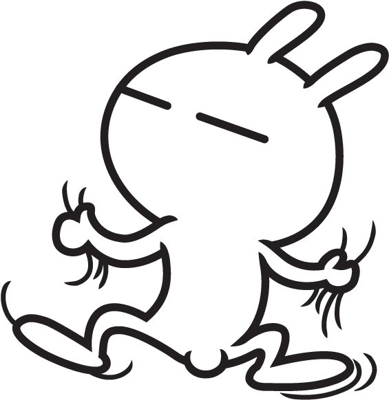 Tuzki Sticker Cartoon 0 Clip Art - Tuzki (584x600)