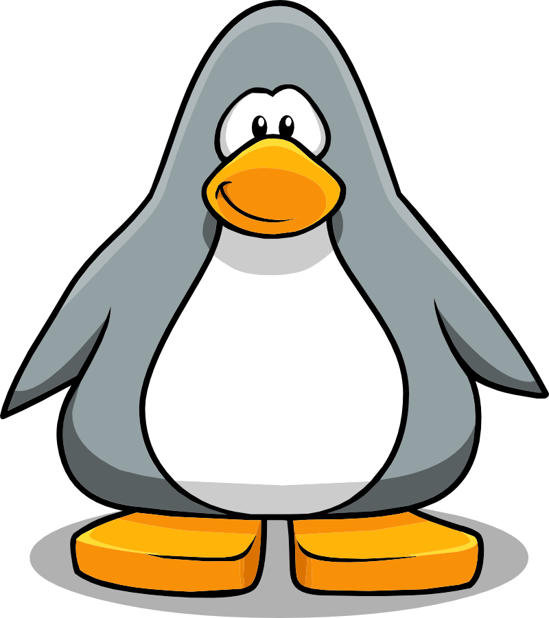 Grey Penguin2223 - Club Penguin Orange Penguin (800x901)