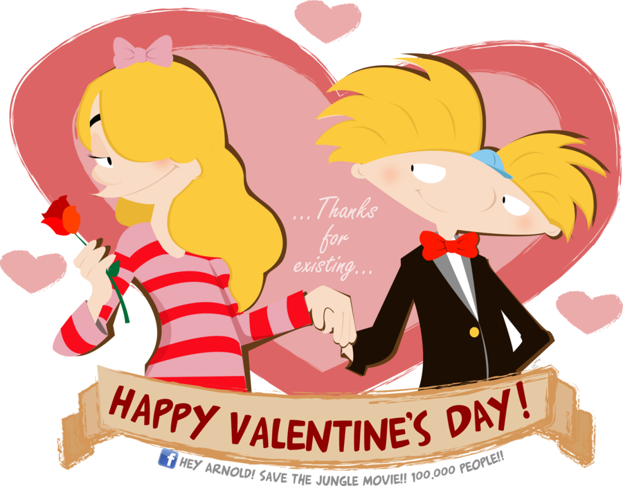 Pataki Valentine's Day Animated Film - Hey Arnold Valentine's Day (900x702)