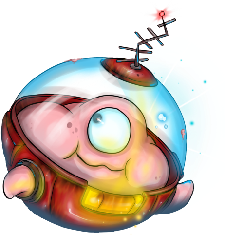 Mcspaceburger And The Local Asteroid Belt Near Makeout - Illustration (485x511)