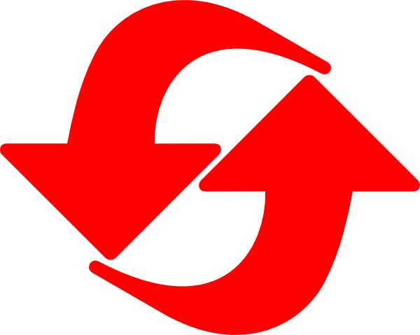 Restart Clipart Png - Red Reset Icon Png (600x479)